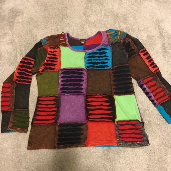 Rising International Sweaters - Mixed media sweater Sz 1X runs small